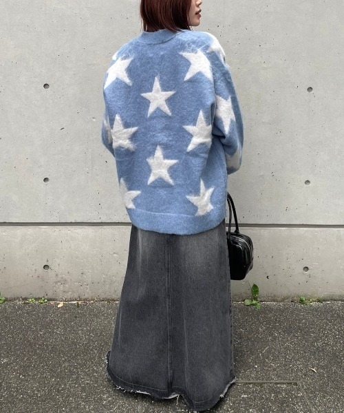 CONVERSETOKYO STAR★ SHAGGY KNIT CARDIGAN CONVERSETOKYO STAR☆ SHAGGY KNIT CARDIGAN CONVERSE TOKYO
