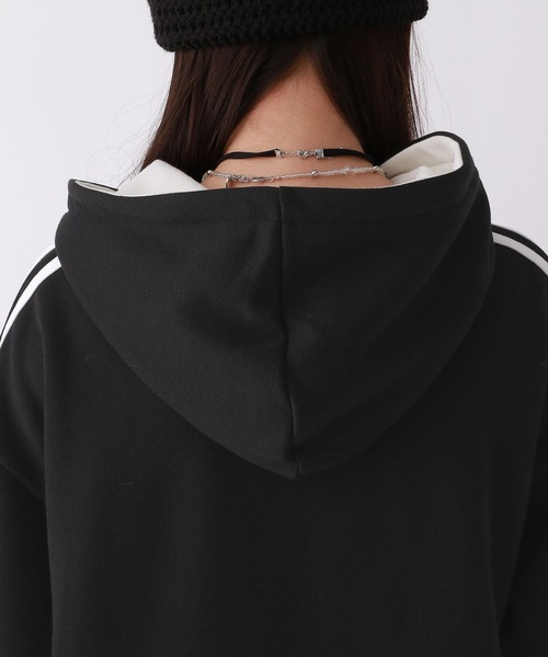 repipi armario（レピピ アルマリオ）の「【裏起毛】ナンバリングフーディワンピース（ワンピース・キッズ・ブラック/グレー/レッド・SMALL/MEDIUM/LARGE）」の21枚目の写真