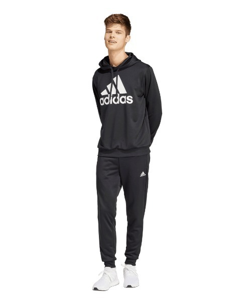 adidas（アディダス）の「アディダス adidas M スウェットフーディスーツ（ジャージ・メンズ・ネイビー/ブラック/グレー・S/M/L/LL/3L）」の2枚目の写真