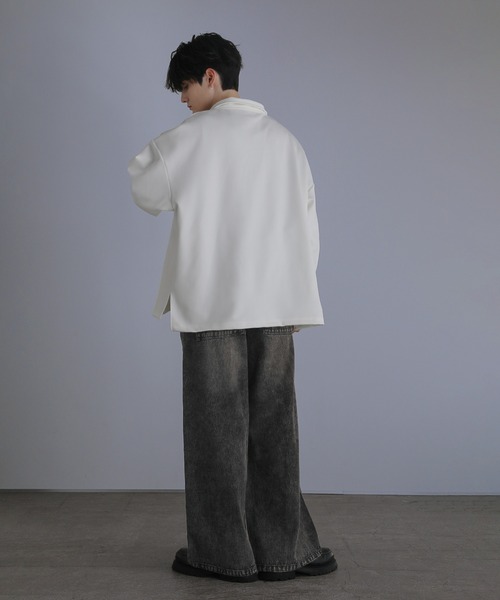 LILL(リル)の「【12oz】ルーズシルエットシームデニムパンツ(デニムパンツ・メンズ・ブラック/ブルー・S/M/L/XL)」の9枚目の写真