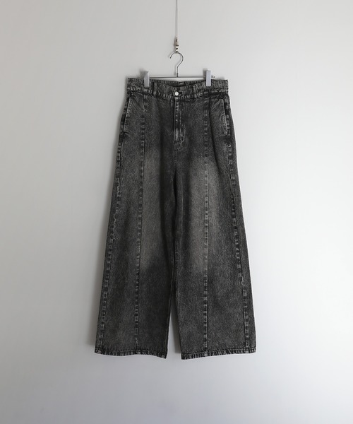 LILL(リル)の「【12oz】ルーズシルエットシームデニムパンツ(デニムパンツ・メンズ・ブラック/ブルー・S/M/L/XL)」の20枚目の写真