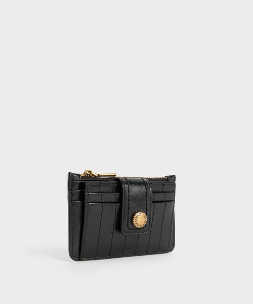 CHARLES & KEITH(チャールズ & キース)の「Donna ドンナ クリンクルエフェクトパネルカードホルダー(カードケース・レディース・ブラック/タン/グレー・XXS)」の10枚目の写真