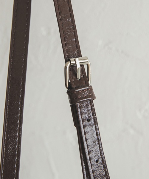 rectangle（レクタングル）の「2WAYミニボストンバッグ（ボストンバッグ・レディース・ブラック/シルバー/ブラウン/ワインレッド・FREE）」の13枚目の写真