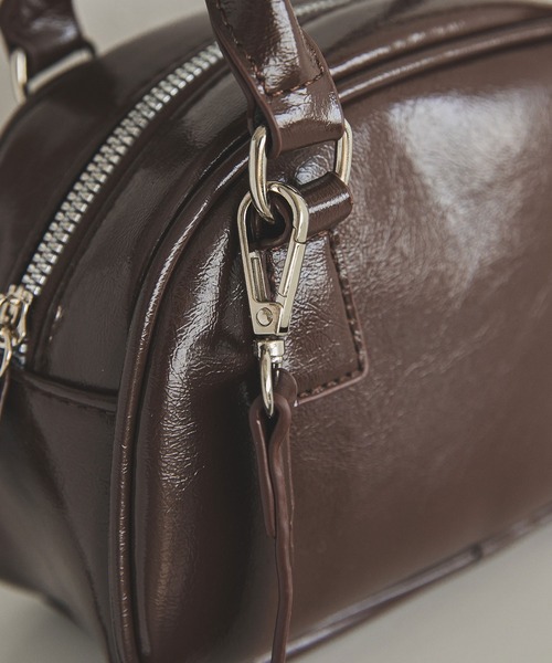 rectangle（レクタングル）の「2WAYミニボストンバッグ（ボストンバッグ・レディース・ブラック/シルバー/ブラウン/ワインレッド・FREE）」の14枚目の写真