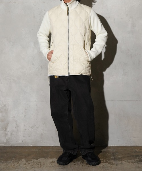 TAION / タイオン MILITARY HIGH NECK KNIT+DOWN SOFT SHELL (TAION