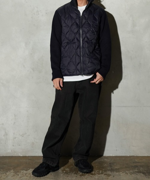 TAION(タイオン)の「TAION / タイオン MILITARY HIGH NECK KNIT+DOWN SOFT SHELL (TAION-102ALSSNZML-1) ミリタリーライン ハイネック ニット ソフトシェルダウン コンビネーション(ダウンジャケット/コート・メンズ・ダークネイビー/オフホワイト/ブラック/オリーブ・SMALL/MEDIUM/LARGE/X-LARGE)」の19枚目の写真