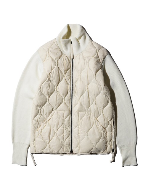 TAION(タイオン)の「TAION / タイオン MILITARY HIGH NECK KNIT+DOWN SOFT SHELL (TAION-102ALSSNZML-1) ミリタリーライン ハイネック ニット ソフトシェルダウン コンビネーション(ダウンジャケット/コート・メンズ・ダークネイビー/オフホワイト/ブラック/オリーブ・SMALL/MEDIUM/LARGE/X-LARGE)」の20枚目の写真