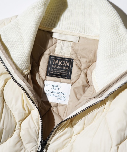 TAION(タイオン)の「TAION / タイオン MILITARY HIGH NECK KNIT+DOWN SOFT SHELL (TAION-102ALSSNZML-1) ミリタリーライン ハイネック ニット ソフトシェルダウン コンビネーション(ダウンジャケット/コート・メンズ・ダークネイビー/オフホワイト/ブラック/オリーブ・SMALL/MEDIUM/LARGE/X-LARGE)」の21枚目の写真