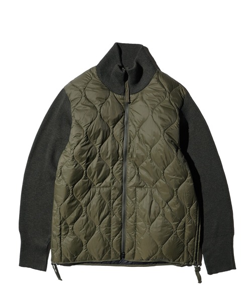 TAION / タイオン MILITARY HIGH NECK KNIT+DOWN SOFT SHELL (TAION