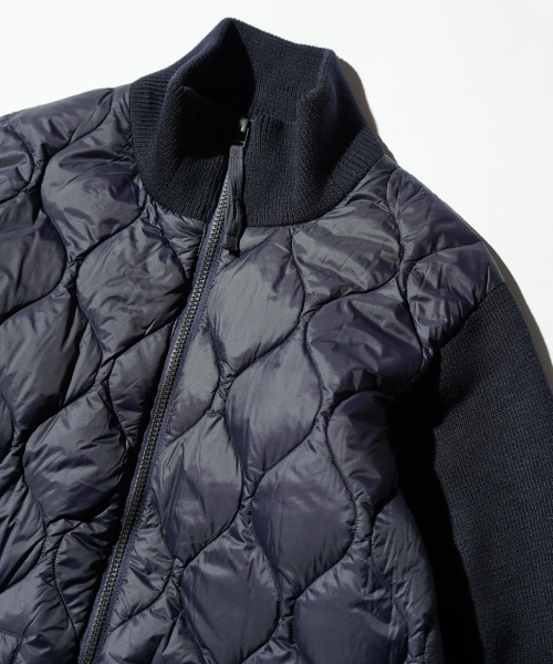 TAION / タイオン MILITARY HIGH NECK KNIT+DOWN SOFT SHELL (TAION