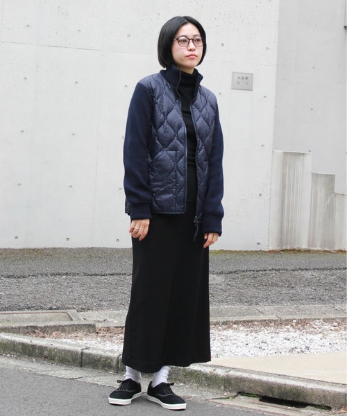 TAION / タイオン MILITARY HIGH NECK KNIT+DOWN SOFT SHELL (TAION