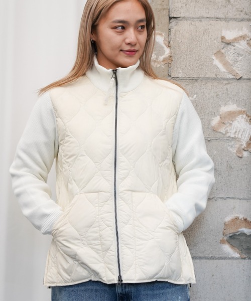 TAION / タイオン MILITARY HIGH NECK KNIT+DOWN SOFT SHELL (TAION