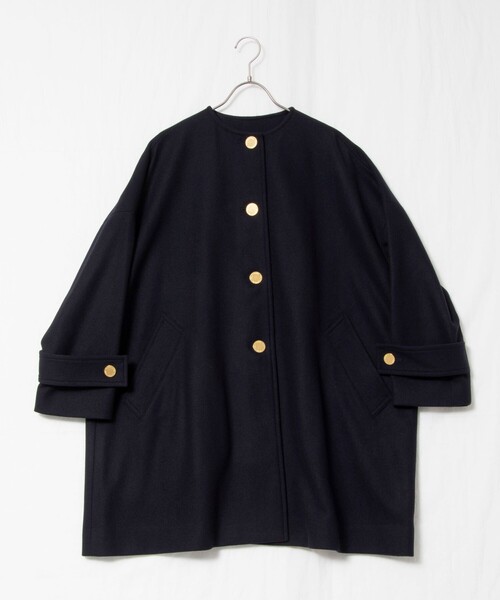 NOLLEY’S（ノーリーズ）の「【TRADITIONAL WEATHERWEAR】MALTON NO COLLAR（ノーカラーコート・レディース・ネイビー・34）」の13枚目の写真