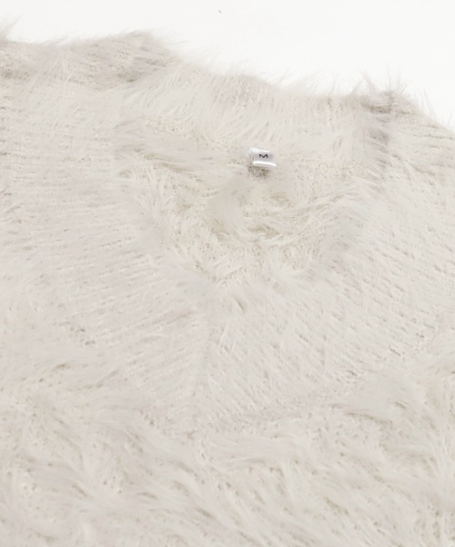coca（coca）（コカ）の「【WEB限定セール】Vネックシャギーニット（ニット/セーター・レディース・ブラウン/ライトグレー・L/M）」の16枚目の写真