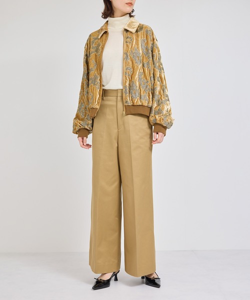 ROPE'（ロペ）の「Super160`sメリノウールタートルネックニット【ロロ・ピアーナ社製ウール使用】/アンサンブル対応（ニット/セーター・レディース・ダークブラウン/オフホワイト/ブルー・FREE）」の9枚目の写真