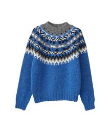 24ss ヒステリックグラマー NEW WAVEジャカードショート丈 長袖ニット ニット | HYSTERIC GLAMOUR ONLINE STORE ヒステリックグラマー