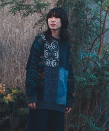 ANLIO × YEAH RIGHT!! SWITCHING KNIT P/O (UNISEX SIZE)