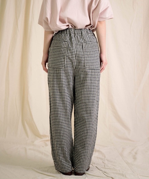 Brocante（ブロカント）の「[Brocante / ブロカント] 綿麻チェックアムンゼンクロス ドーミーパンツ（その他パンツ・レディース・ブラック系その他・2）」の11枚目の写真