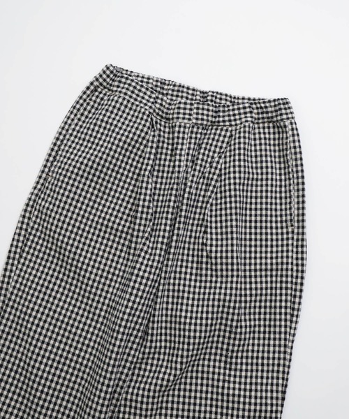 Brocante（ブロカント）の「[Brocante / ブロカント] 綿麻チェックアムンゼンクロス ドーミーパンツ（その他パンツ・レディース・ブラック系その他・2）」の12枚目の写真