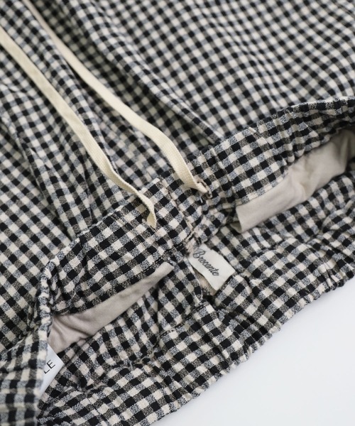 Brocante（ブロカント）の「[Brocante / ブロカント] 綿麻チェックアムンゼンクロス ドーミーパンツ（その他パンツ・レディース・ブラック系その他・2）」の14枚目の写真