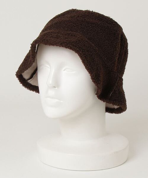 Minnetonka(ミネトンカ)の「【MINNETONKA/ミネトンカ】SUEDE BOA REVERSIBLE BUCKET HAT スエードボアリバーシブルハット(ハット・メンズ・アイボリー/ブラウン/グリーン・FREE)」の7枚目の写真