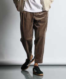 The DUFFER of ST.GEORGE | W-TUCK WIDE CORDUROY PANTS：2タック ワイドテーパード コーデュロイパンツ(その他パンツ)