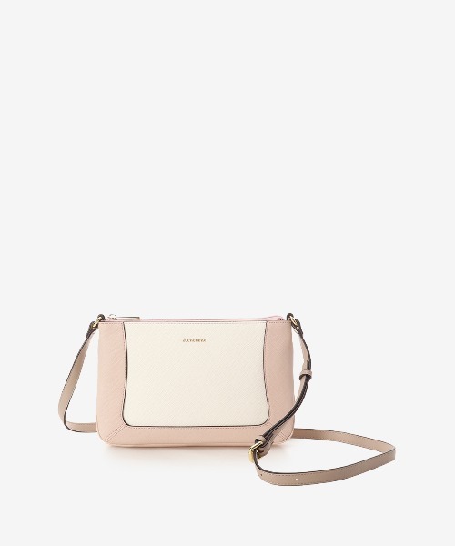 & chouette(アンドシュエット)の「《SPECIAL PRICE》バイカラーシンプルショルダーバッグ(ショルダーバッグ・レディース・ラベンダー/ピンク/ブラック/オフホワイト/グレー・FREE)」の1枚目の写真