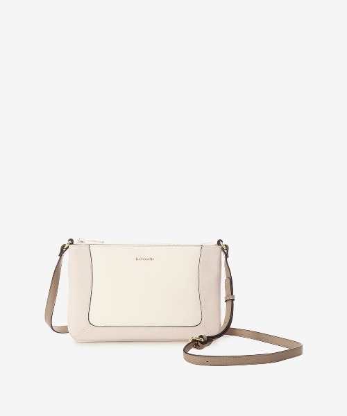 & chouette(アンドシュエット)の「《SPECIAL PRICE》バイカラーシンプルショルダーバッグ(ショルダーバッグ・レディース・ラベンダー/ピンク/ブラック/オフホワイト/グレー・FREE)」の6枚目の写真