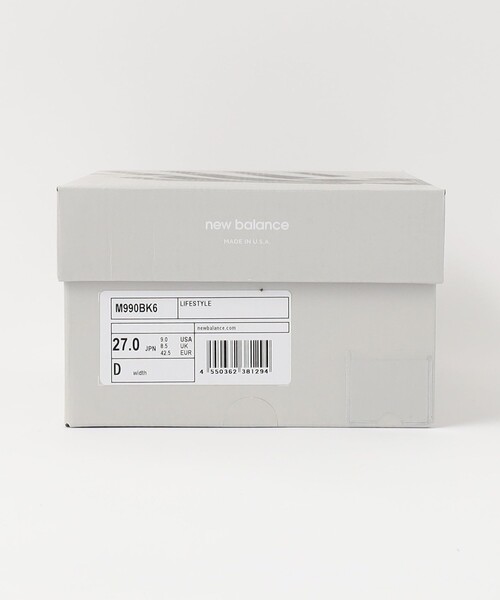 NEW BALANCE（ニューバランス）の「＜New Balance＞ Made in USA 990 v6 BK6/スニーカー（スニーカー・メンズ・ブラック・26cm/26.5cm/27cm/27.5cm/28cm）」の11枚目の写真