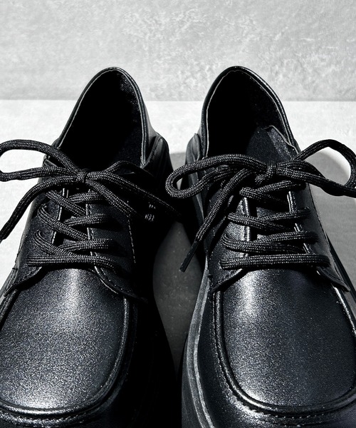 CALIFORNIA OUTFITTERS（カリフォルニア アウトフィッターズ）の「3-11A22 レースアップ ローファー 厚底（ローファー・レディース・ブラック・40/38/39/35/36/37）」の5枚目の写真