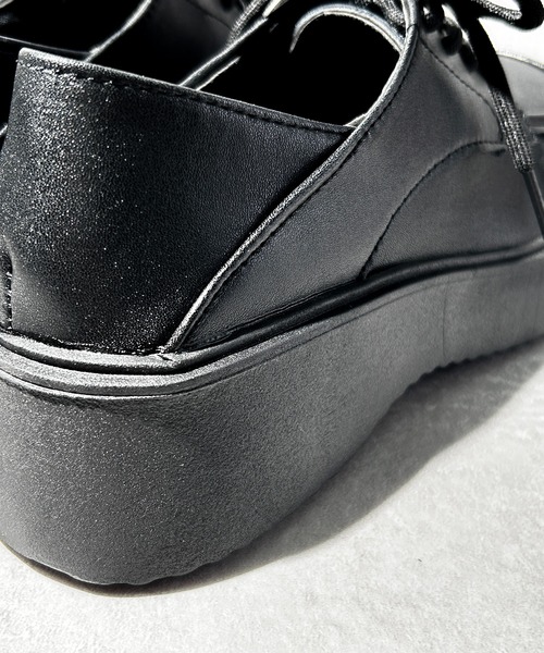 CALIFORNIA OUTFITTERS（カリフォルニア アウトフィッターズ）の「3-11A22 レースアップ ローファー 厚底（ローファー・レディース・ブラック・40/38/39/35/36/37）」の4枚目の写真