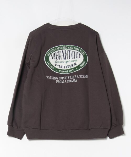 UNDERWRAPS(アンダーラップス)の「【UNDER WRAPS/アンダーラップス】裏起毛前後刺繍スウェットトレーナー(スウェット・レディース・スミクロ/アイボリー/杢グレー・MEDIUM/LARGE)」の18枚目の写真