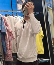 TETE | 【TETE SELECTION】［オンオフどちらのスタイルでも使える］長袖裏起毛ポロシャツトレーナー(スウェット)