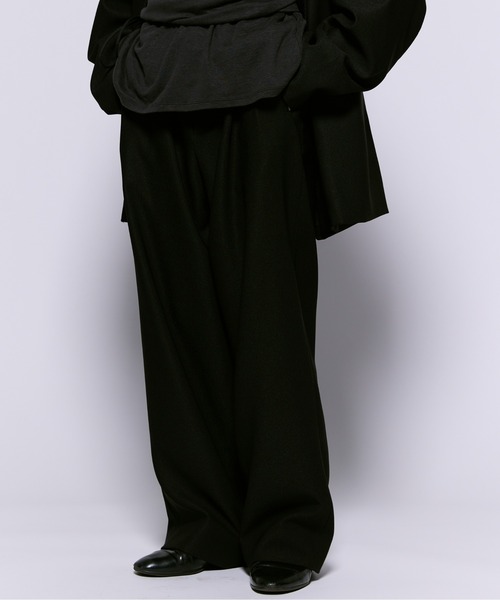 Bennie 9 2タックスラックス benine 9/Wool Gabardine Two-Tuck Slacks