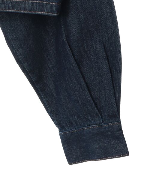 earth music&ecology（アースミュージックアンドエコロジー）の「ショートデニムジャケット（デニムジャケット・レディース・オフホワイト/インディゴブルー・FREE）」の20枚目の写真