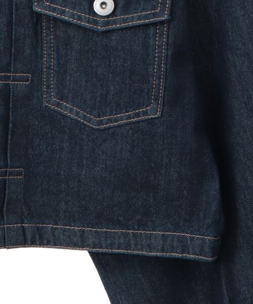 earth music&ecology（アースミュージックアンドエコロジー）の「ショートデニムジャケット（デニムジャケット・レディース・オフホワイト/インディゴブルー・FREE）」の21枚目の写真