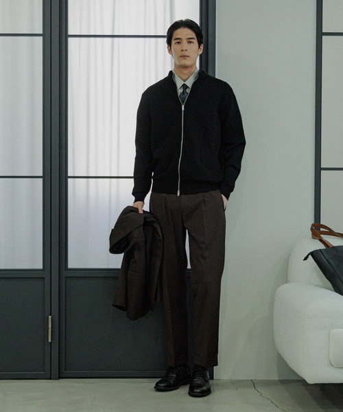 GLOBAL WORK(グローバルワーク)の「ZIPニット/Salon de GW/288738(ニット/セーター・メンズ・ブラック/ホワイト・X-LARGE/LARGE/MEDIUM/SMALL)」の10枚目の写真