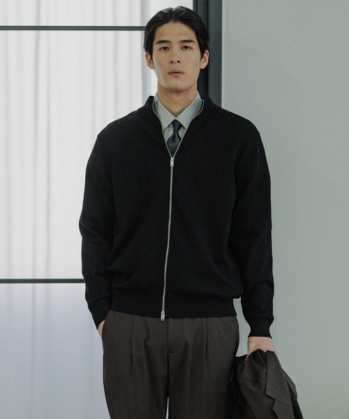 GLOBAL WORK(グローバルワーク)の「ZIPニット/Salon de GW/288738(ニット/セーター・メンズ・ブラック/ホワイト・X-LARGE/LARGE/MEDIUM/SMALL)」の14枚目の写真