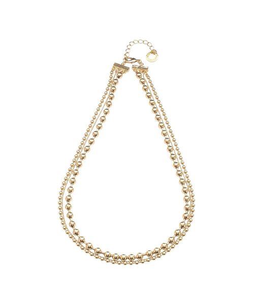 LAGUNAMOON(ラグナムーン)の「ミックスボールチェーンネックレス(ネックレス・レディース・ゴールド/シルバー・FREE)」の1枚目の写真