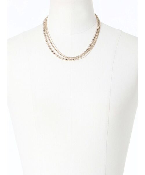 LAGUNAMOON(ラグナムーン)の「ミックスボールチェーンネックレス(ネックレス・レディース・ゴールド/シルバー・FREE)」の6枚目の写真