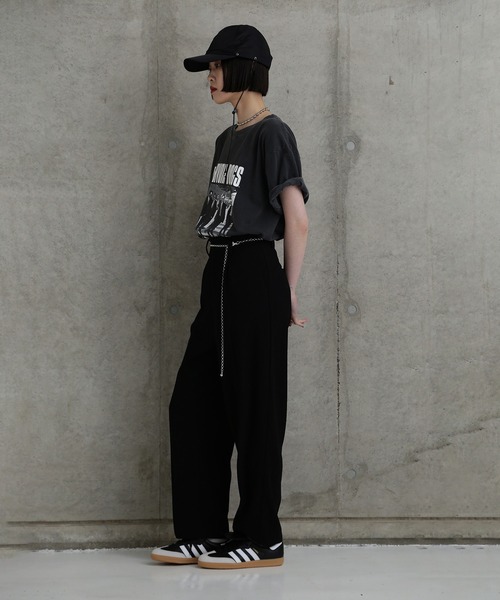ROSE BUD（ローズバッド）の「タックテーパードパンツ（その他パンツ・レディース・ライトグリーン/ブラック・S/M）」の4枚目の写真
