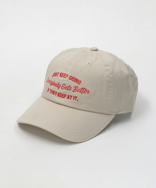 green label relaxing（グリーンレーベルリラクシング）の「メッセージ ロゴキャップ / CAP（キャップ・レディース・ダークグレー/ライトブルー/ナチュラル・FREE）」の12枚目の写真