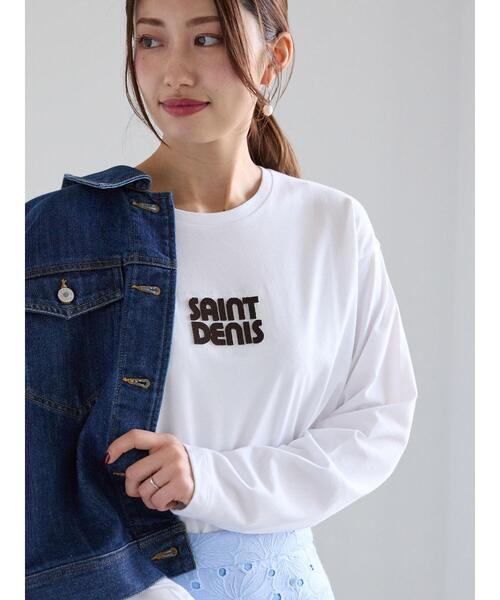 Te chichi(テチチ)の「ハブラシ刺繍ロゴロンT(Tシャツ/カットソー・レディース・オフホワイト・F)」の15枚目の写真