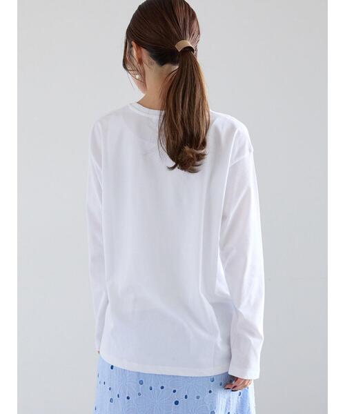 Te chichi(テチチ)の「ハブラシ刺繍ロゴロンT(Tシャツ/カットソー・レディース・オフホワイト・F)」の16枚目の写真