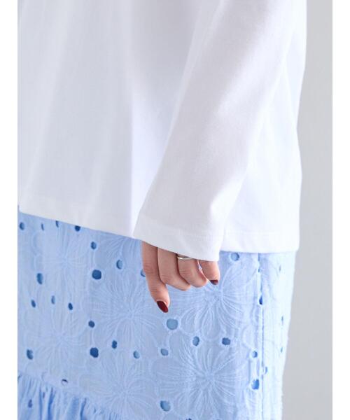 Te chichi(テチチ)の「ハブラシ刺繍ロゴロンT(Tシャツ/カットソー・レディース・オフホワイト・F)」の9枚目の写真