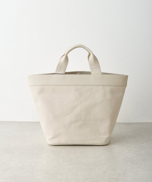 セール】《NOTHING WRITTEN》レザーコンビキャンバストートバッグ