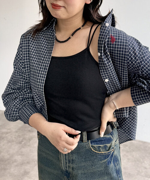 CPCM（シーピーシーエム）の「カップ付き肩紐Wキャミインナー（キャミソール・レディース・ホワイト系その他/ベージュ系その他/ブラック/ベージュ/イエロー・FREE）」の3枚目の写真