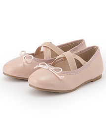 BT1552【極美品】トゥモローランド バレエシューズ エナメル 37 ピンク クリスタル ストラップ付き Ballet Pink パテントレザー
