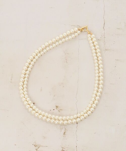 le.coeur blanc（ルクールブラン）の「パール2連ネックレス（ネックレス・レディース・オフホワイト・FREE）」の8枚目の写真