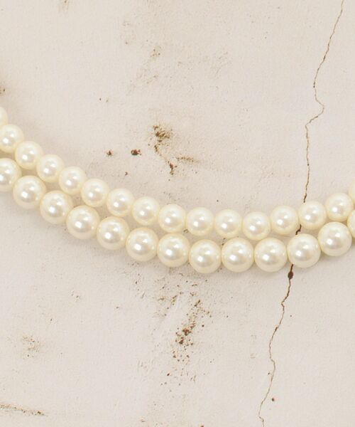 le.coeur blanc（ルクールブラン）の「パール2連ネックレス（ネックレス・レディース・オフホワイト・FREE）」の9枚目の写真